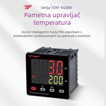 Inteligentni regulator temperature AI208X-4/6/7/9-MB10, raspon temperature -199 do 999, točnost 0,5% F.S. ±3 znamenke, napajanje 100–240 V, montaža otvorenog tipa