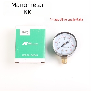 Dijafragmatski tlakometar Y60, raspon 0-1,6 MPa, točnost 0.01 MPa, navojni spoj