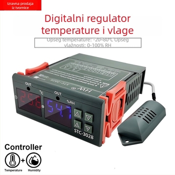 Kontroler temperature i vlage s digitalnim zaslonom, inteligentan (Mjerenje zraka, Način instalacije: fiksni, Napajanje: 220/12/24 V)