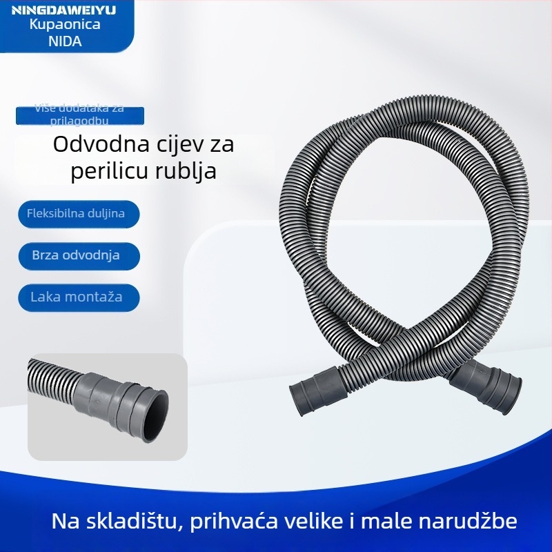 Univerzalni odvodi perilice rublja – produžni cijev, ABS materijal, model: izlaz perilice, stil: moderni minimalistički, mogućnost prilagodbe