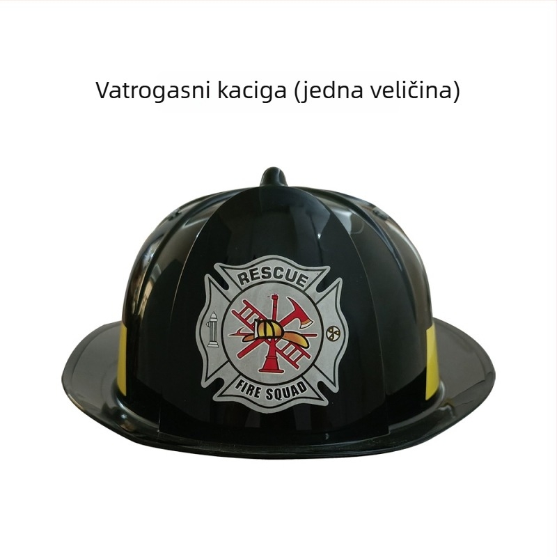 Dječji komplet vatrogasnog cosplaya – unisex, 100% poliester, bez ovratnika, Hongwei