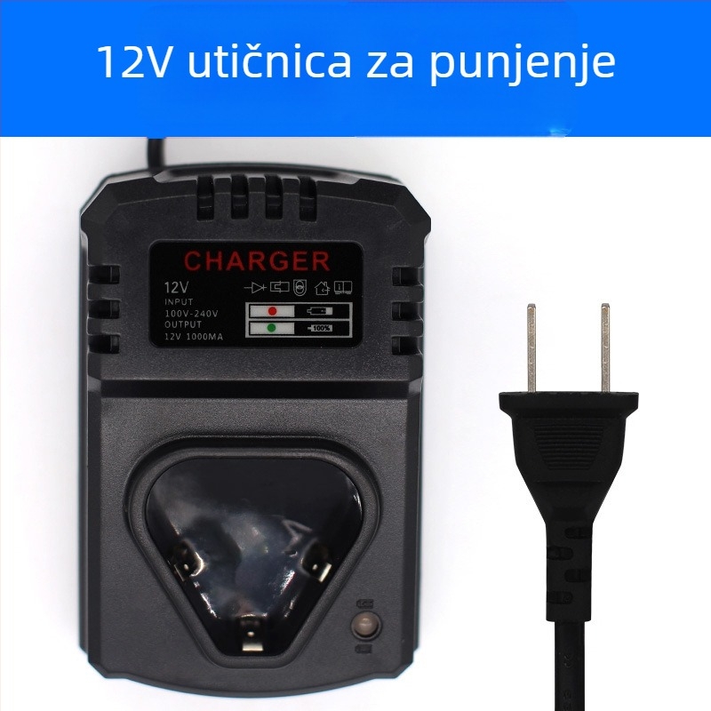 Di Drill punjač litijske baterije za ručne bušilice — kompatibilan s 12V, 16,8V, 21V i 25V