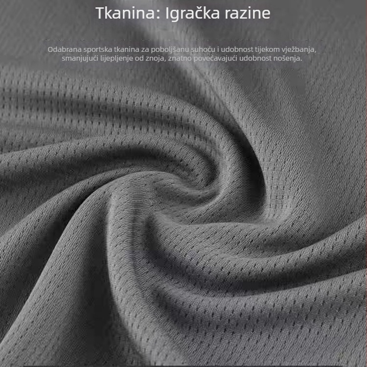 Unisex košarkaški trening komplet - bez rukava, okrugli ovratnik, slobodan kroj; vanjski materijal: bambusova vlakna, 100% poliester; podstava: bambusova vlakna, 100% poliester; pogodan za sve sezone