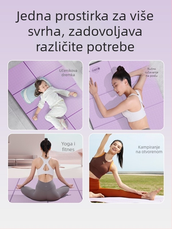 Yoga prostirka s geometrijskim uzorkom, materijal TPE, debljina 6/8/10 mm, težina 99999
