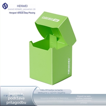 Henwei kutija za pohranu kartica za društvene igre, kapacitet 100+ skupova kartica, plastika, debljina 0,71 mm