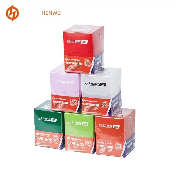 Henwei kutija za pohranu kartica za društvene igre, kapacitet 100+ skupova kartica, plastika, debljina 0,71 mm