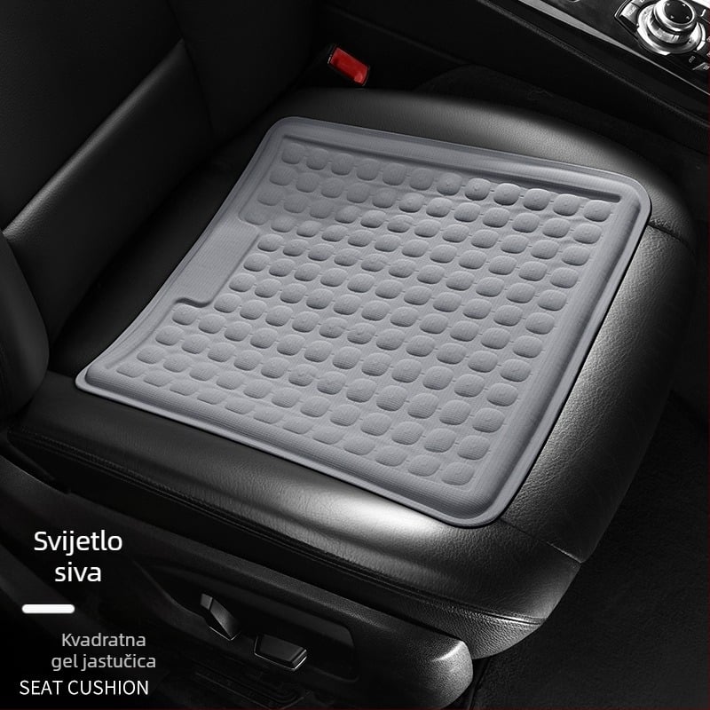 Silikonski jastuk za sjedenje s mrežastom strukturom – za auto i ured, hlađenje, masaža, ventilacija, napunjen plinom, ljeto