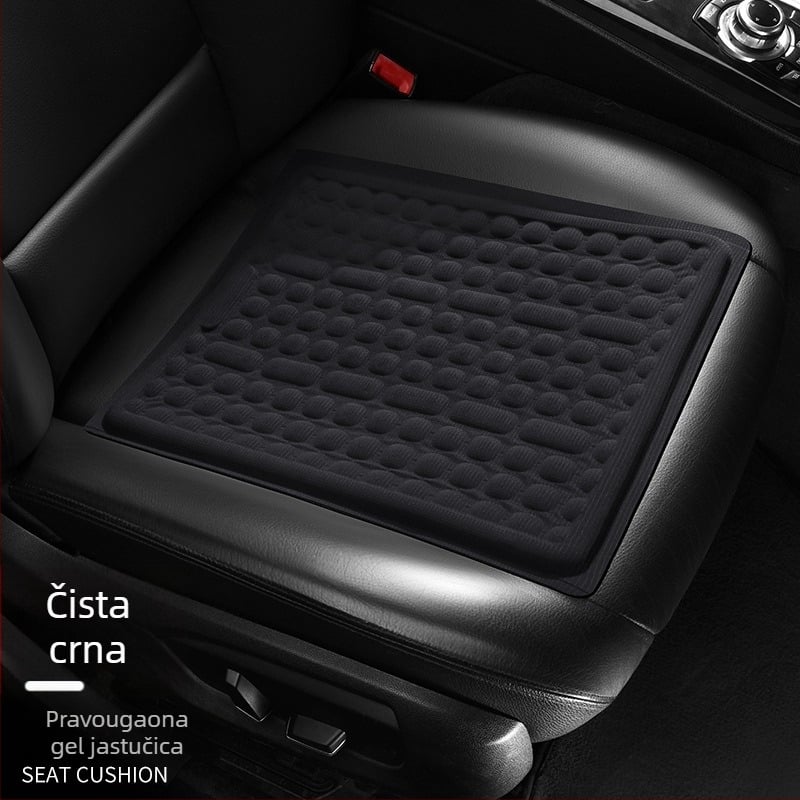 Silikonski jastuk za sjedenje s mrežastom strukturom – za auto i ured, hlađenje, masaža, ventilacija, napunjen plinom, ljeto