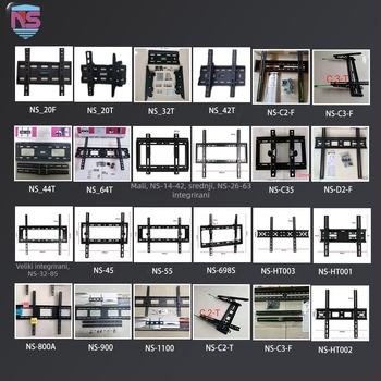 Zidni nosač za televizor s mogućnošću ljuljanja i teleskopskog podešavanja, metalna konstrukcija, mehaničko upravljanje, nosivost iznad 15 kg