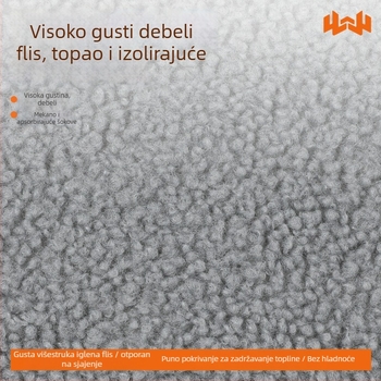 Navlaka za sjedalo električnog bicikla, zimski fleece, pojačana, Huiying, otisak logotipa, mogućnost prilagodbe