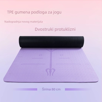 Joga prostirka - TPE+guma, debljina 10 mm, težina 1200 g, protuklizna površina