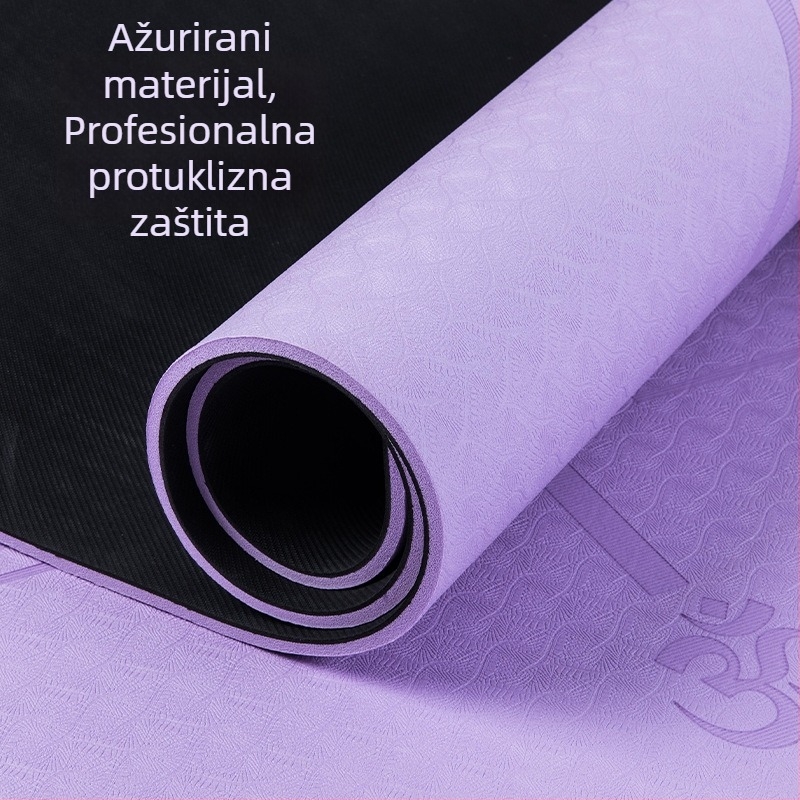Joga prostirka - TPE+guma, debljina 10 mm, težina 1200 g, protuklizna površina