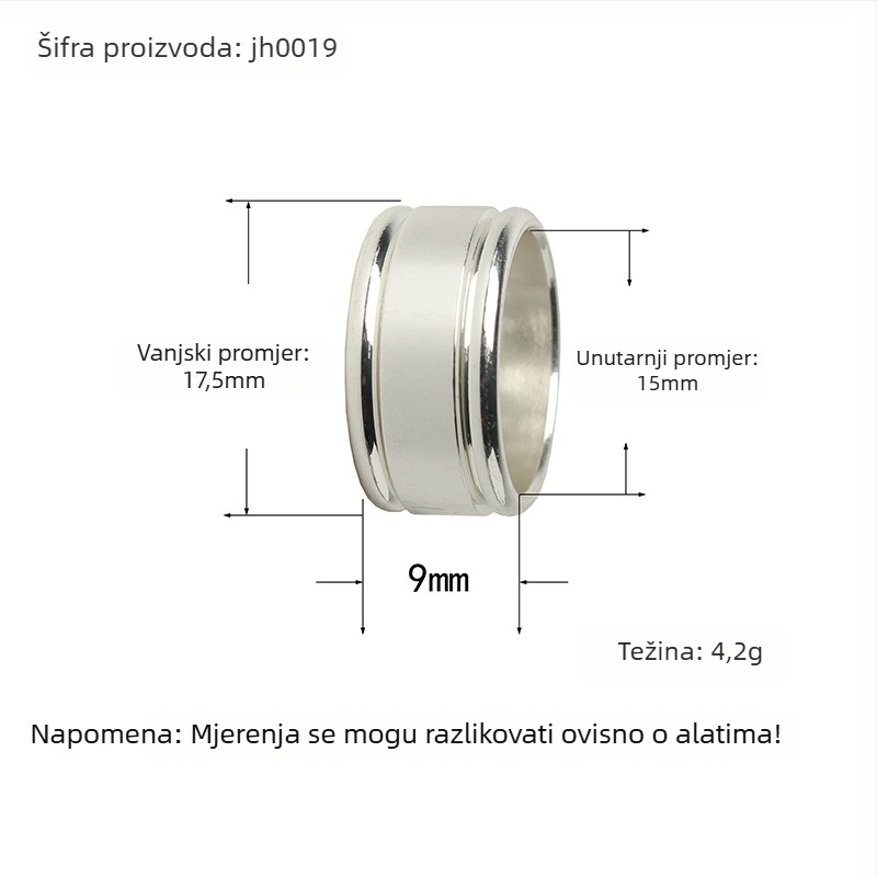Metalni ukrasni prsten za DIY izradu lula – dodatak za lula, ispis logotipa, prilagodljiv, pakiranje 100 kom