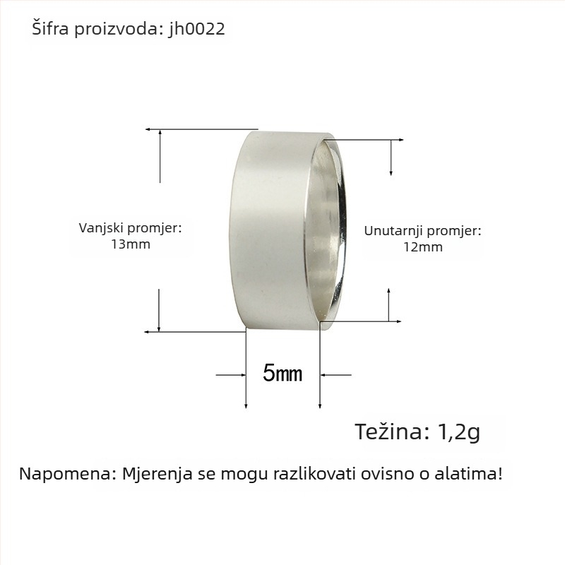Metalni ukrasni prsten za DIY izradu lula – dodatak za lula, ispis logotipa, prilagodljiv, pakiranje 100 kom