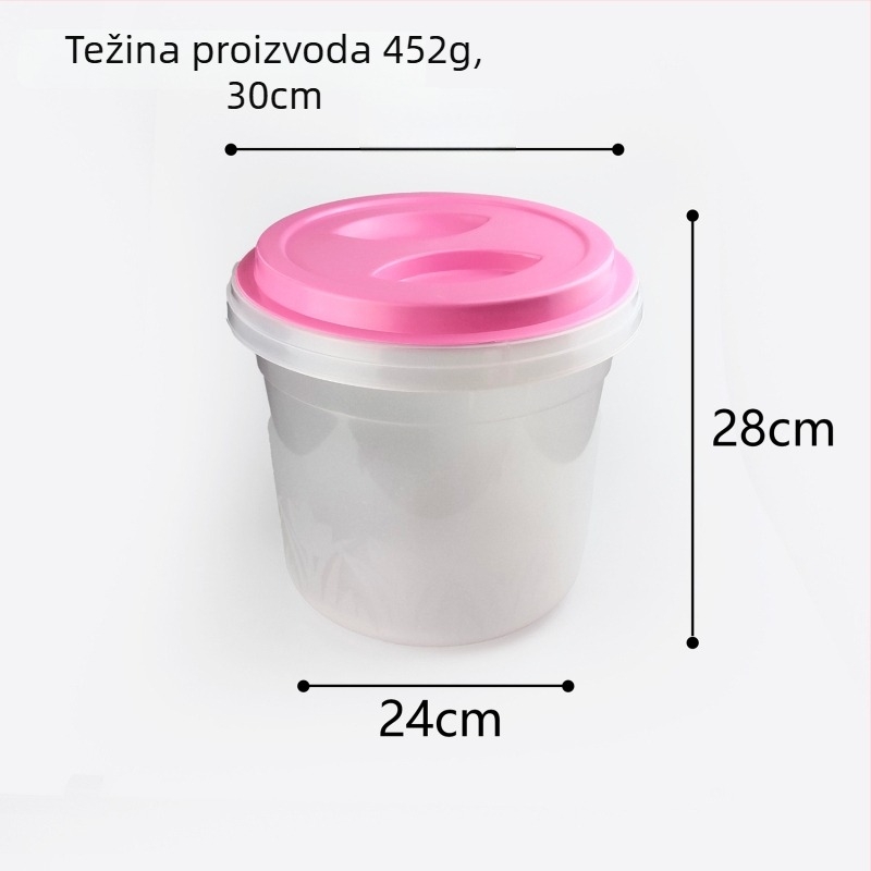 Posuda za skladištenje riže – zapečaćena, otporna na vlagu i štetnike; plast PP, moderni minimalistički stil