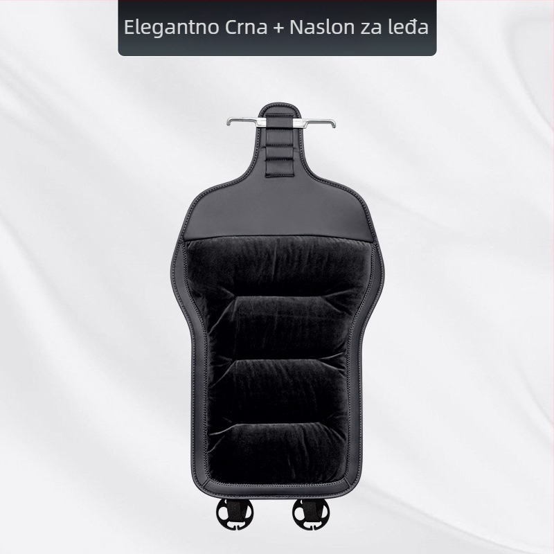 Premium flanelni zimski plišani jastuk za auto sjedalo — integrirano stražnje naslonsko, naslon na jedan komad, sedmerodijelni set
