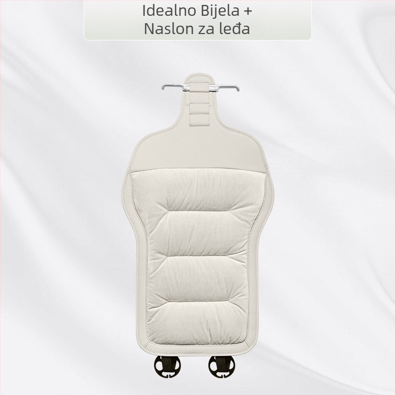 Premium flanelni zimski plišani jastuk za auto sjedalo — integrirano stražnje naslonsko, naslon na jedan komad, sedmerodijelni set