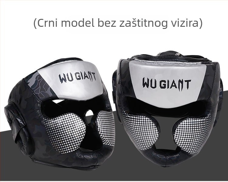Boxerska kaciga – PU materijal, vertikalni dizajn, težina 1000 g, porijeklo Dingzhou