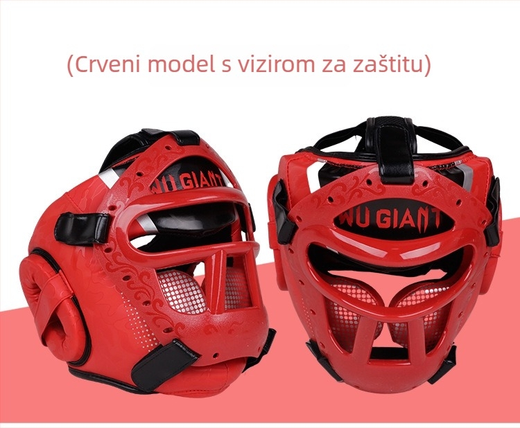 Boxerska kaciga – PU materijal, vertikalni dizajn, težina 1000 g, porijeklo Dingzhou
