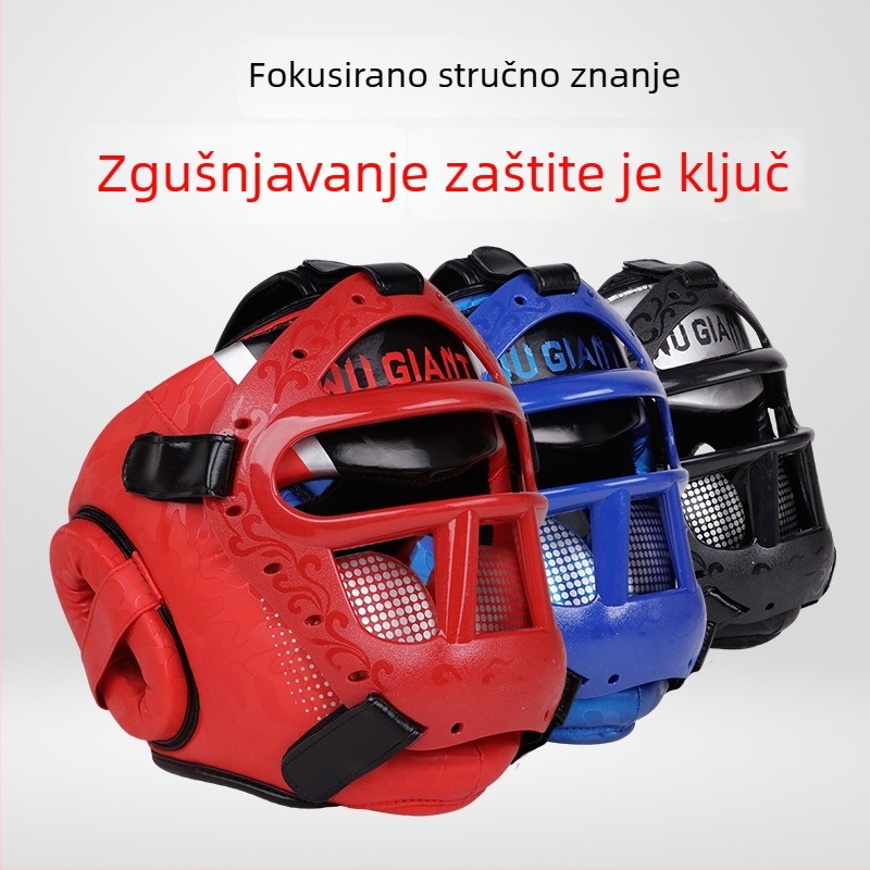Boxerska kaciga – PU materijal, vertikalni dizajn, težina 1000 g, porijeklo Dingzhou