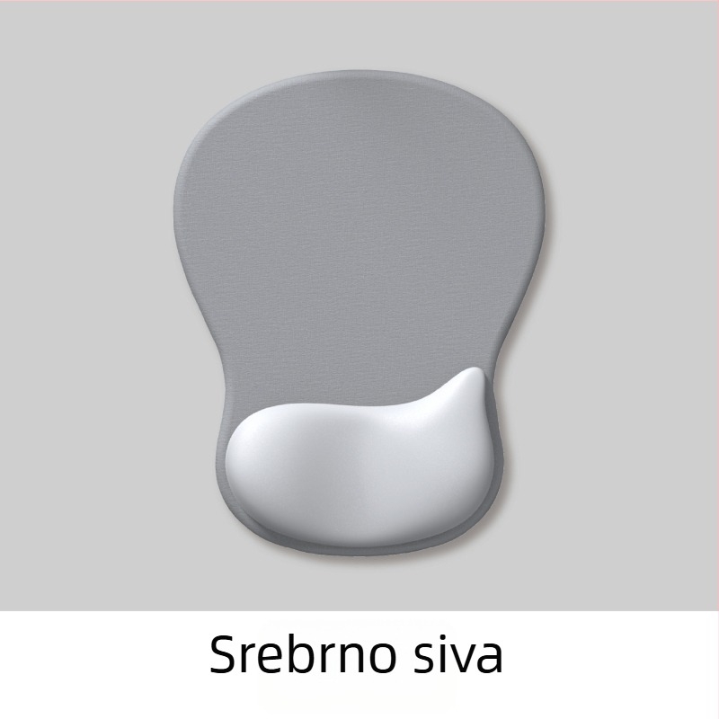 Mala podloga za zglob miša, gumena, jednostrana, s trakom za zglob, OEM obrada