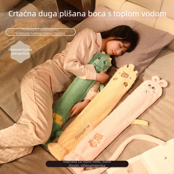 Produžena boca za vodu s dizajnom crtanog filma – dugi spremnik za grijanje ruku i jastučić za trbuh