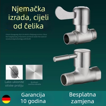 Trojputni ventil od nehrđajućeg čelika s navojnim priključkom, radni tlak 1,6 MPa, model 25710