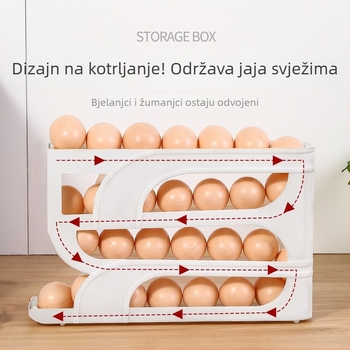 4-slojna plastična kutija za jaja s kliznim dizajnom za bočne vrata hladnjaka, porijeklo Yiwu