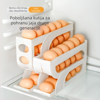 4-slojna plastična kutija za jaja s kliznim dizajnom za bočne vrata hladnjaka, porijeklo Yiwu