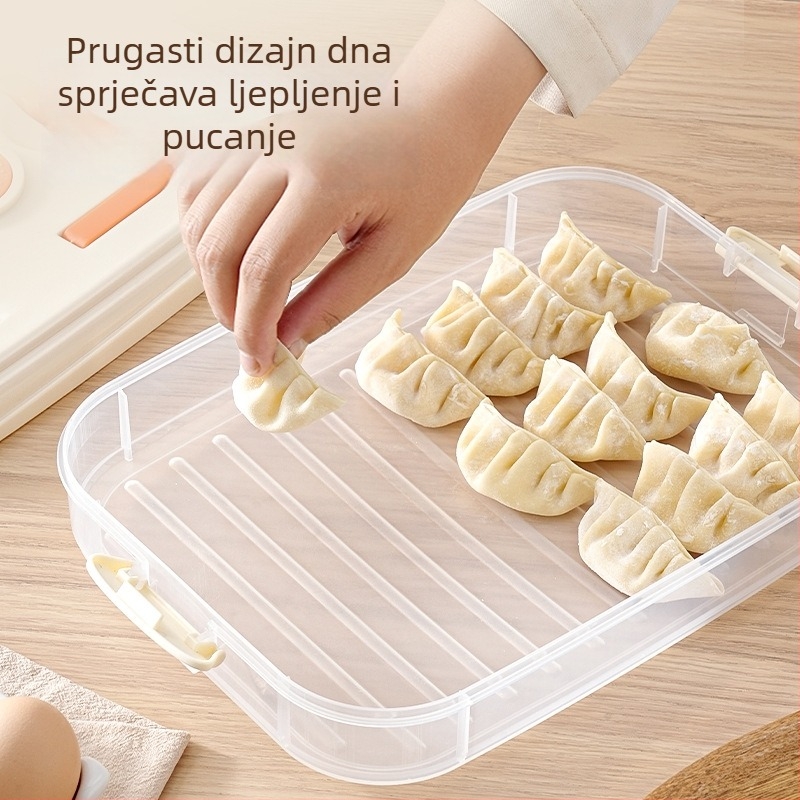 Plastična kutija za skladištenje knedli, jednostavan dizajn, bez marke