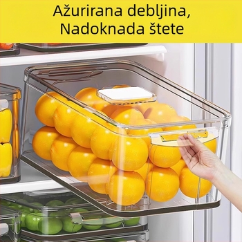 Kutija za skladištenje u hladnjaku, PET materijal, organizator zamrznutog voća i povrća