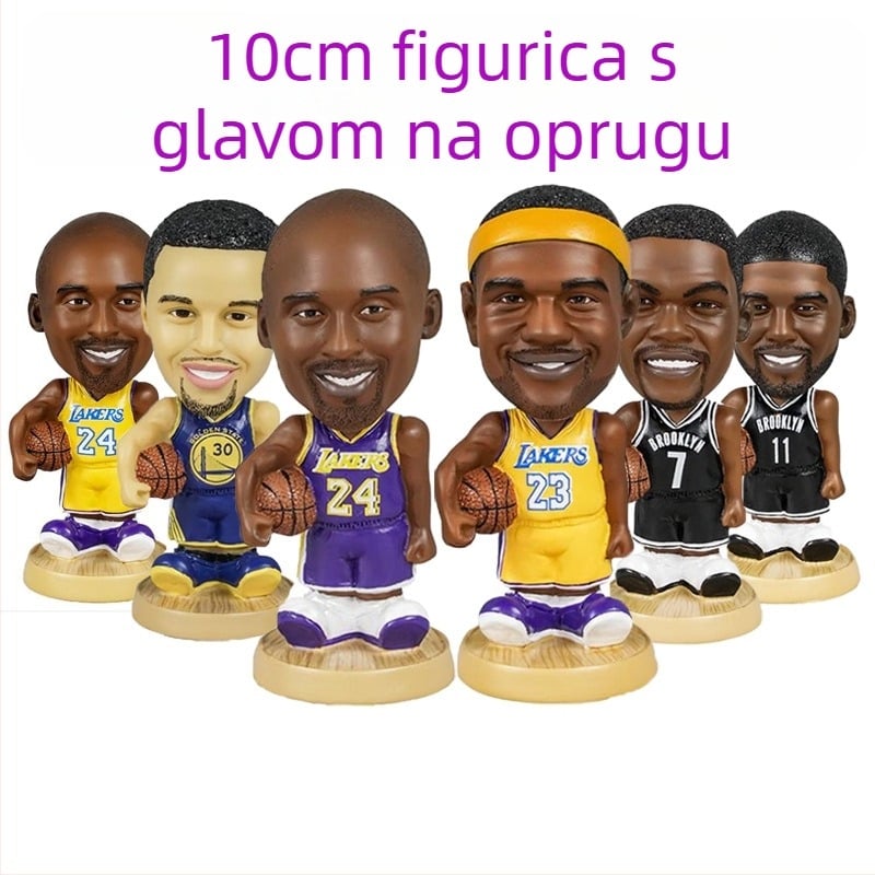 Bobblehead figura košarkaša – smola, prilagodljivo na zahtjev; prikladno za pokretne prikaze; sport: košarka