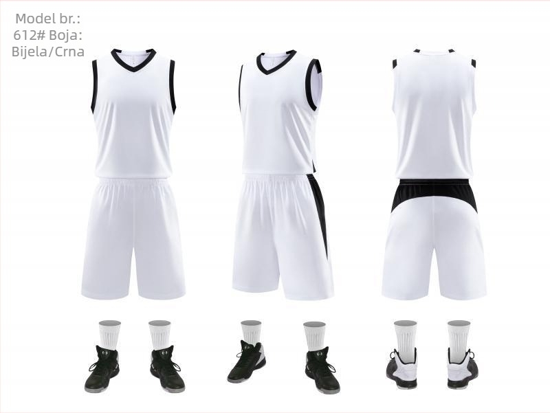 Unisex mladež košarkaška uniforma s prilagođenom otiskom, 100% poliester, brzo se suši i prozračna