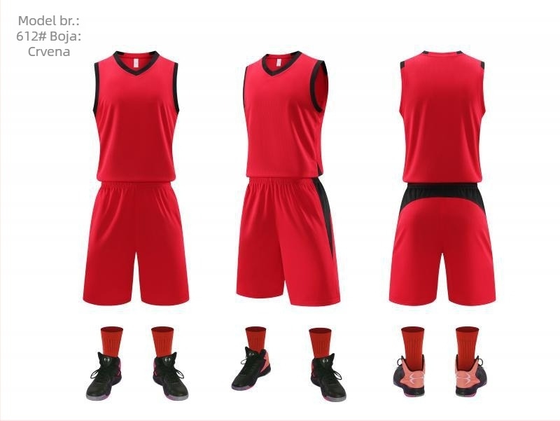 Unisex mladež košarkaška uniforma s prilagođenom otiskom, 100% poliester, brzo se suši i prozračna