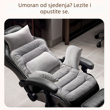 Grijajući jastuk za sjedalo s integriranim naslonom za ured, USB napajanje, gornji dio od prave kože, unisex