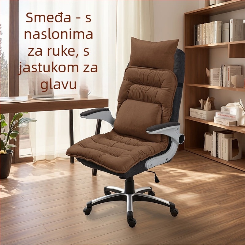 Grijajući jastuk za sjedalo s integriranim naslonom za ured, USB napajanje, gornji dio od prave kože, unisex