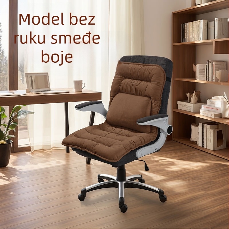 Grijajući jastuk za sjedalo s integriranim naslonom za ured, USB napajanje, gornji dio od prave kože, unisex