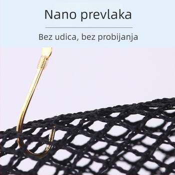 Pole Holder karbonska trokutasta sklopiva glava mreže za ribolov, 8 mm vijak