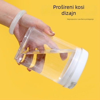 Yixin okrugla plastična posuda za očuvanje svježine, kapacitet 1–2 L, prilagodljiv logotip