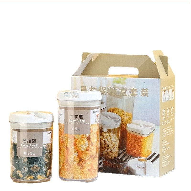 Yixin okrugla plastična posuda za očuvanje svježine, kapacitet 1–2 L, prilagodljiv logotip