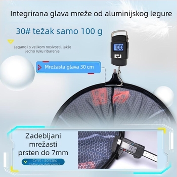 Glava ribarske mreže – aluminijska legura, model Ou Chen, bez marke