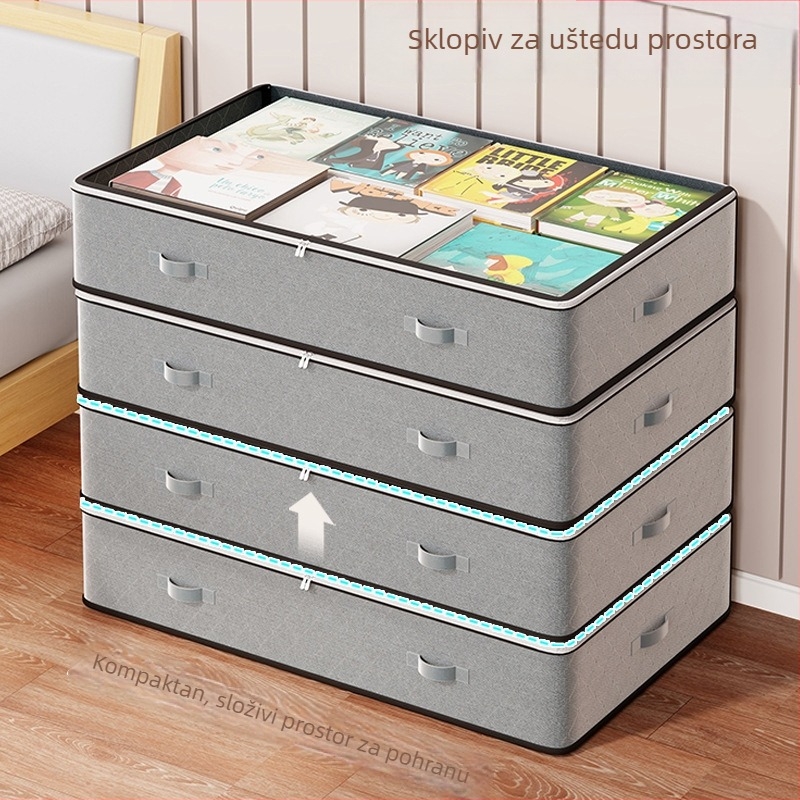 Kutija za pohranu ispod kreveta za odjeću, netkani materijal, 1 L kapacitet, višekorisna, za spavaću sobu