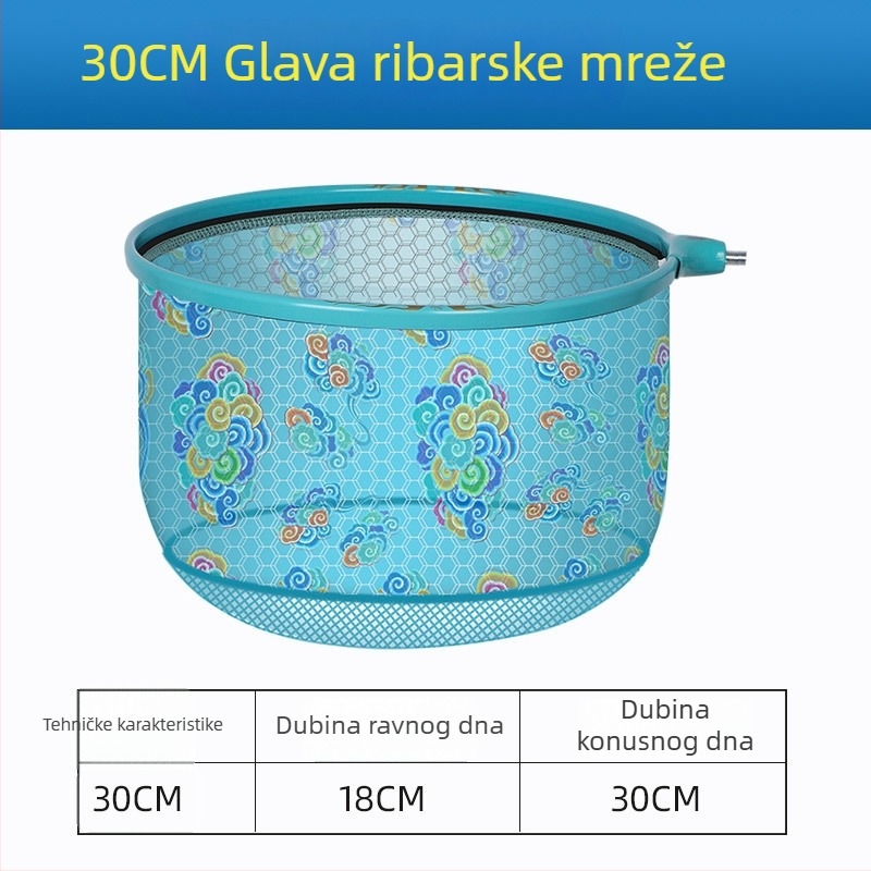 Ultra lagana glava mreže za velike ribe s anti-hakom