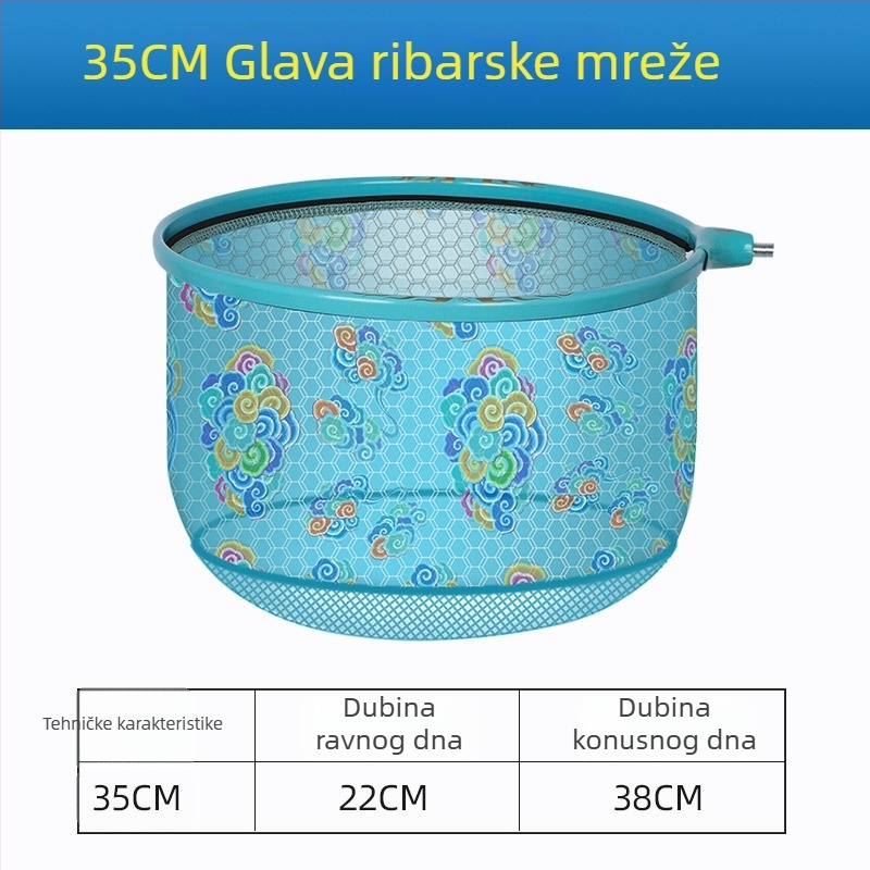 Ultra lagana glava mreže za velike ribe s anti-hakom