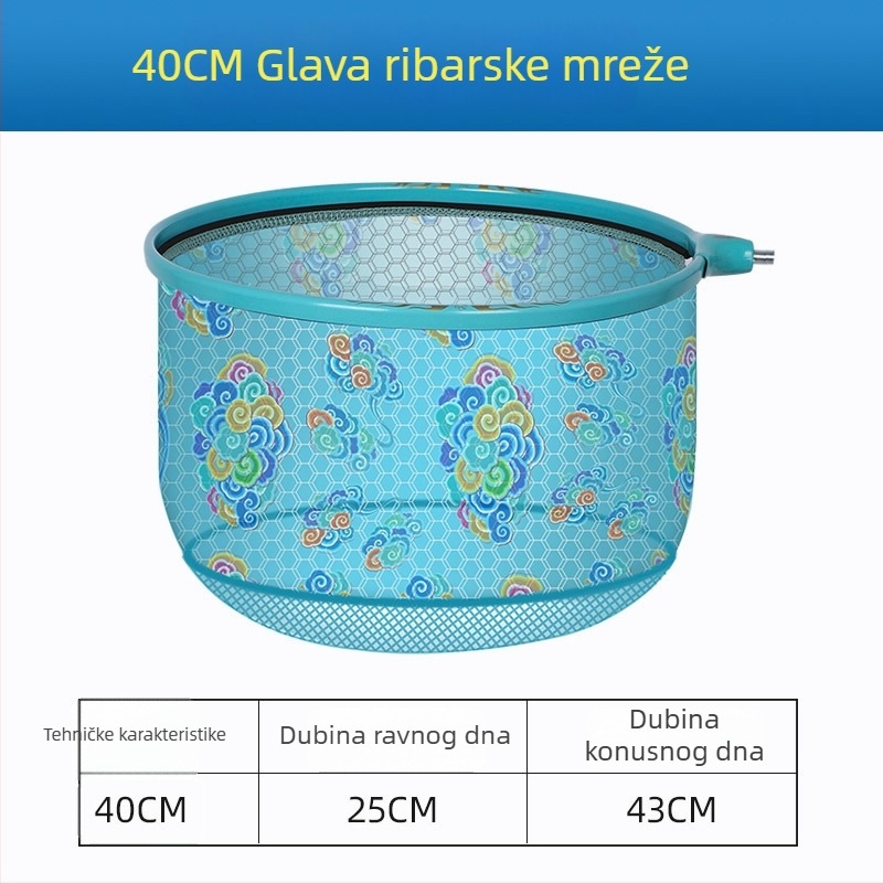 Ultra lagana glava mreže za velike ribe s anti-hakom