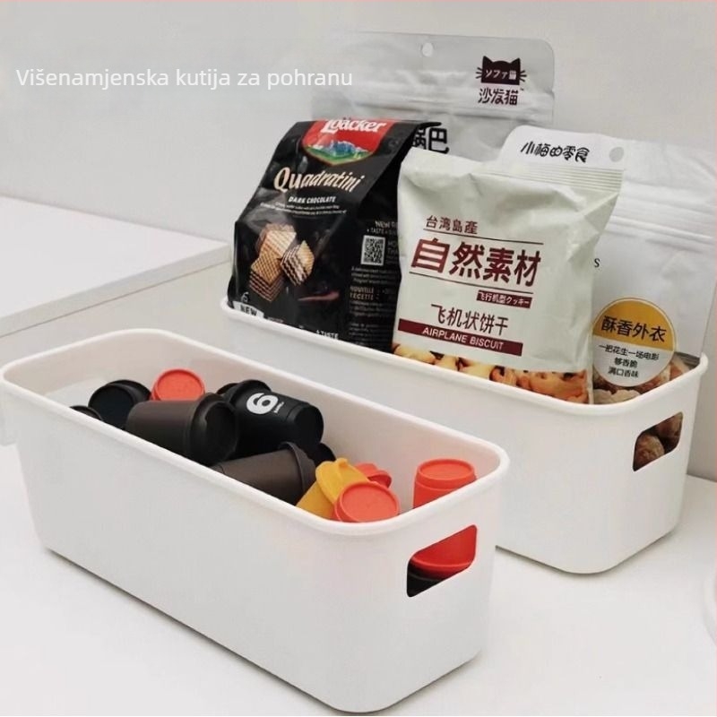 Kutija za skladištenje s ladicom, plastična PP, model 9383, 100% novi materijal, bez poklopca, mogućnost slaganja, veliki kapacitet