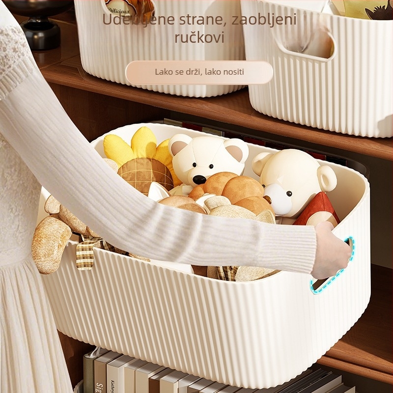 Stolni spremnik za pohranu, model 985, PP materijal, bez poklopca, kapacitet 18 L, moderan minimalistički stil