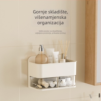 Zidna kutija za skladištenje s rotirajućim dijelovima – JW3380, plastično tijelo, PP ručka, rotirajuća mreža, dnevni boravak, kuhinja, spavaća soba, ured, kupaonica