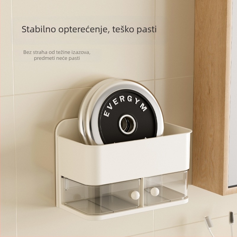 Zidna kutija za skladištenje s rotirajućim dijelovima – JW3380, plastično tijelo, PP ručka, rotirajuća mreža, dnevni boravak, kuhinja, spavaća soba, ured, kupaonica