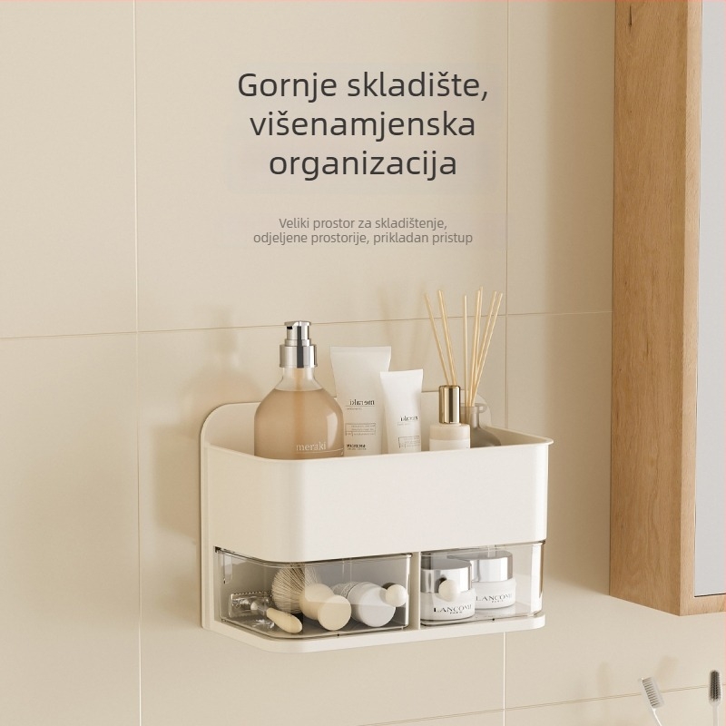 Zidna kutija za skladištenje s rotirajućim dijelovima – JW3380, plastično tijelo, PP ručka, rotirajuća mreža, dnevni boravak, kuhinja, spavaća soba, ured, kupaonica